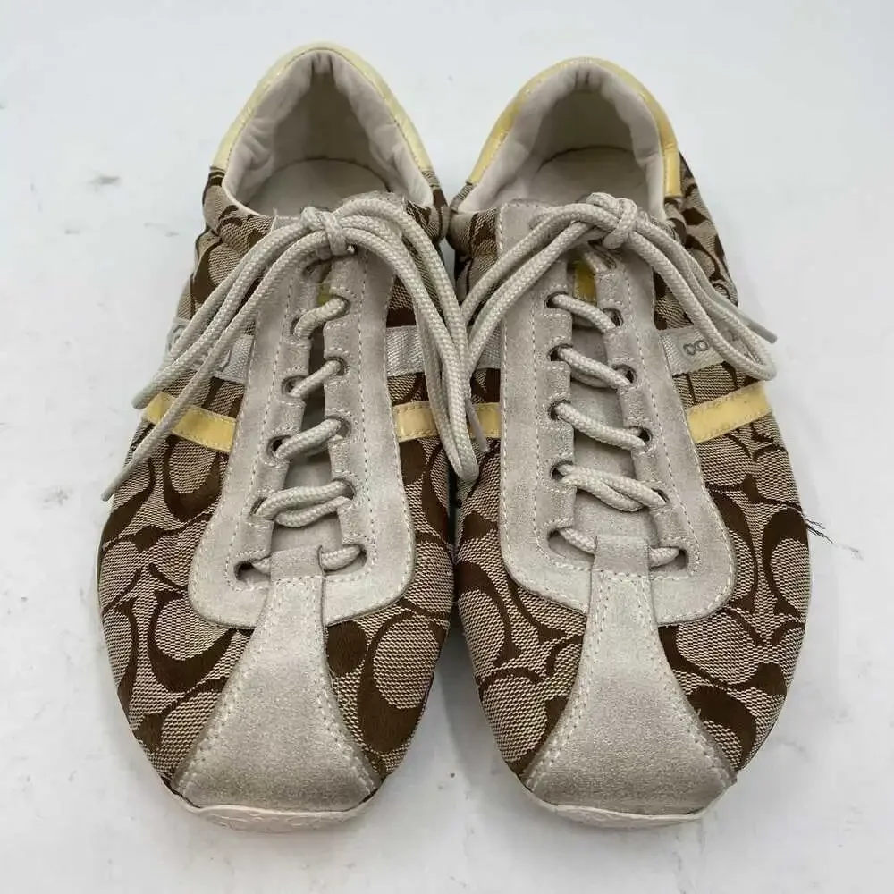 Coach Brown Yellow Katelyn Sneakers | Women’s US9.5 Regular